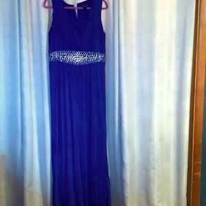Women’s purple jeweled waist wide leg jumpsuit
